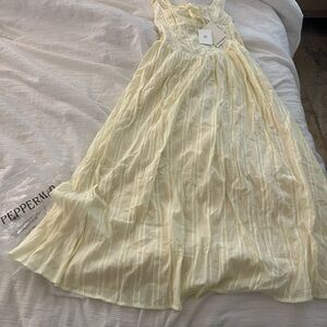 NWT pepper mayo Pascuelle midi dress
